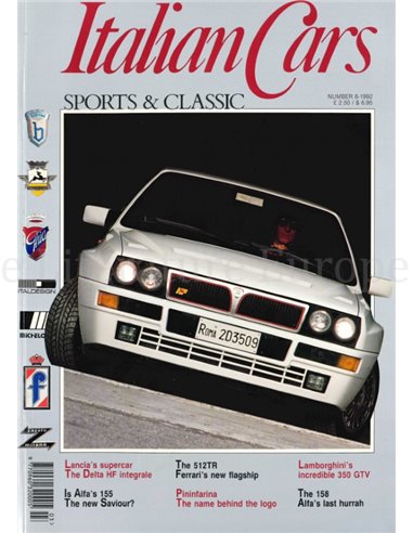 1992 ITALIAN CARS SPORTS & CLASSIC MAGAZINE ENGELS 08