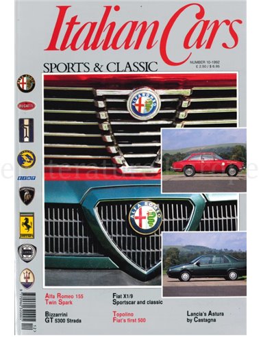 1992 ITALIAN CARS SPORTS & CLASSIC MAGAZIN ENGLISCH 10