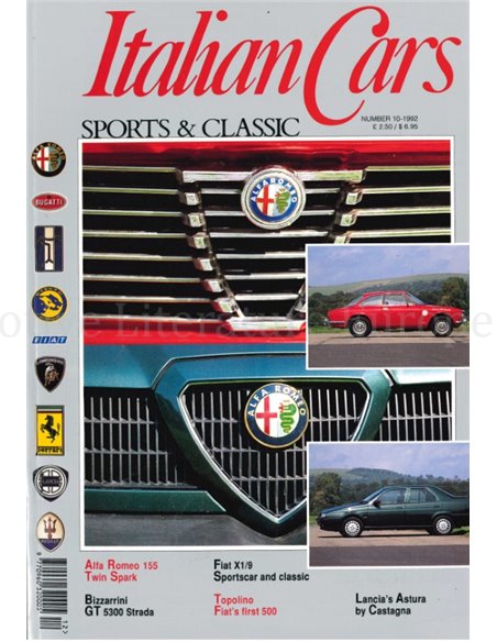 1992 ITALIAN CARS SPORTS & CLASSIC MAGAZINE ENGLISH 10