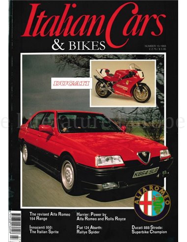 1993 ITALIAN CARS & BIKES MAGAZINE ENGLISH 13