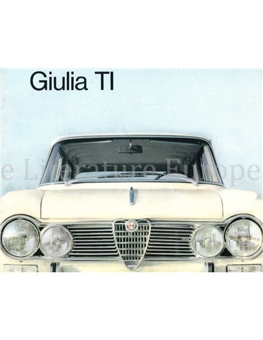 1963 ALFA ROMEO GIULIA TI BROCHURE FRENCH
