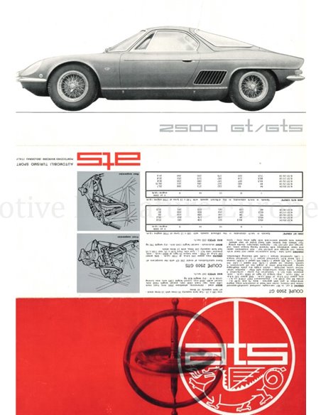 1963 ATS 2500 GT / GTS BROCHURE ENGELS