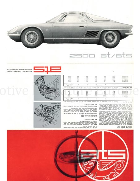 1963 ATS 2500 GT / GTS BROCHURE ENGLISH