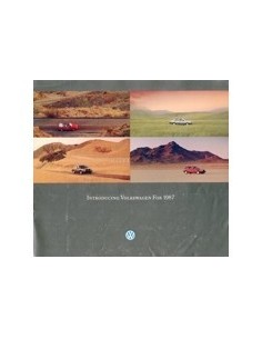 1987 VOLKSWAGEN PROGRAMMA BROCHURE ENGELS USA