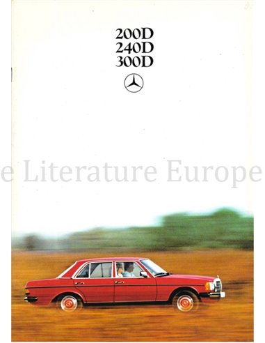 1980 MERCEDES BENZ E KLASSE DIESEL PROSPEKT DEUTSCH