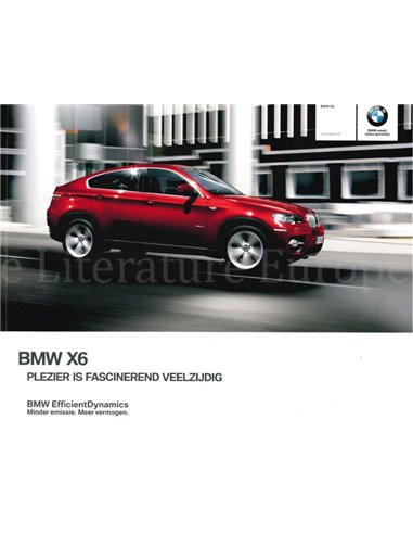 2011 BMW X6 BROCHURE NEDERLANDS