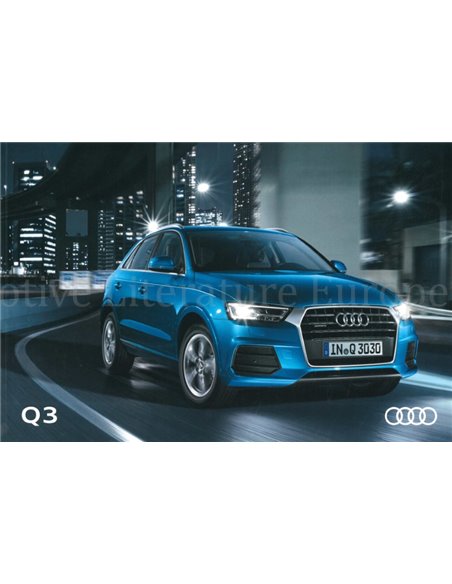 2016 AUDI Q3 PROSPEKT DEUTSCH