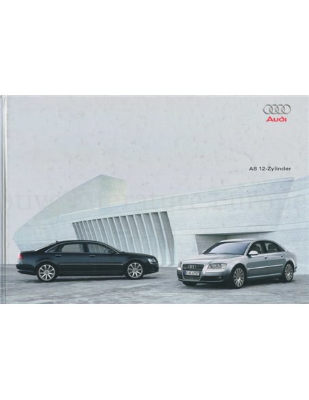 2004 AUDI A8 W12 HARDCOVER BROCHURE DUITS