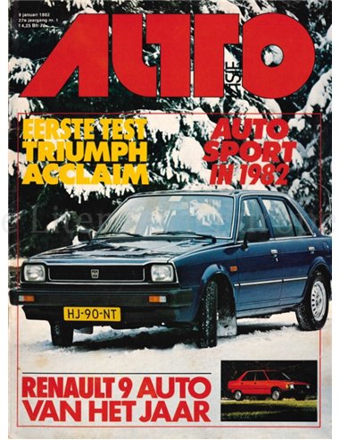 1982 AUTOVISIE MAGAZIN 01 NIEDERLÄNDISCH