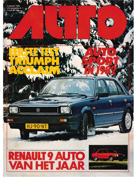 1982 AUTOVISIE MAGAZIN 01 NIEDERLÄNDISCH
