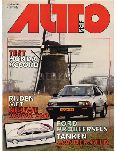 1982 AUTOVISIE MAGAZIN 04 NIEDERLÄNDISCH