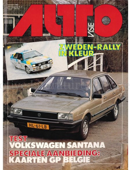1982 AUTOVISIE MAGAZIN 05 NIEDERLÄNDISCH