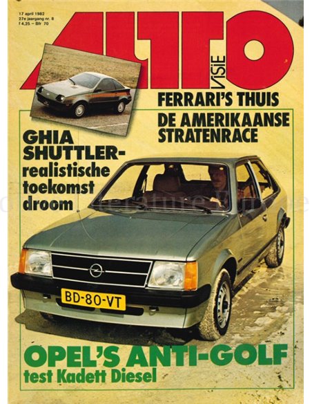 1982 AUTOVISIE MAGAZIN 08 NIEDERLÄNDISCH