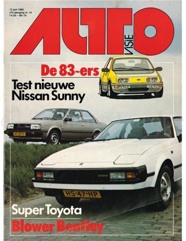 1982 AUTOVISIE MAGAZINE 12 NEDERLANDS