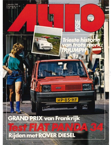 1982 AUTOVISIE MAGAZINE 16 NEDERLANDS