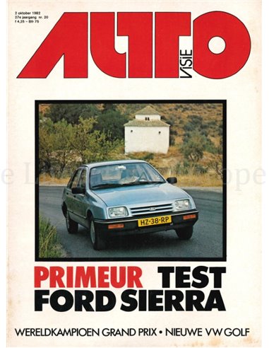 1982 AUTOVISIE MAGAZINE 20 NEDERLANDS