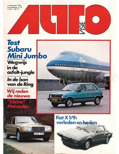 1982 AUTOVISIE MAGAZINE 25 NEDERLANDS