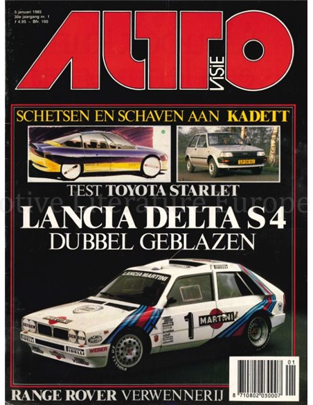1985 AUTOVISIE MAGAZINE 01 DUTCH