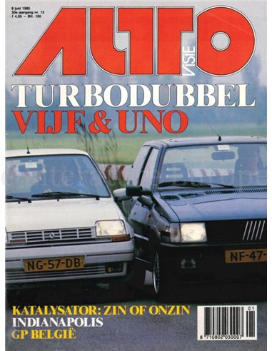 1985 AUTOVISIE MAGAZIN 12 NIEDERLÄNDISCH