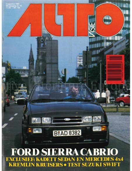 1985 AUTOVISIE MAGAZIN 16 NIEDERLÄNDISCH