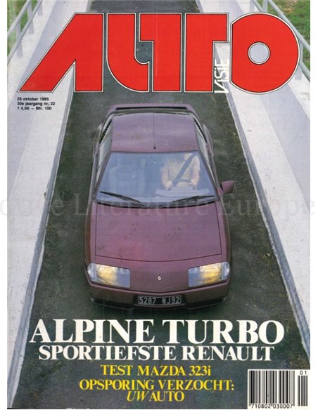 1985 AUTOVISIE MAGAZINE 22 NEDERLANDS