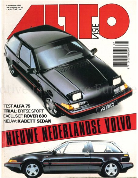 1985 AUTOVISIE MAGAZIN 23 NIEDERLÄNDISCH