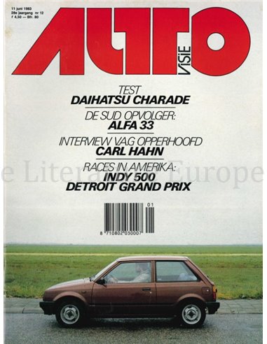 1983 AUTOVISIE MAGAZINE 12 NEDERLANDS