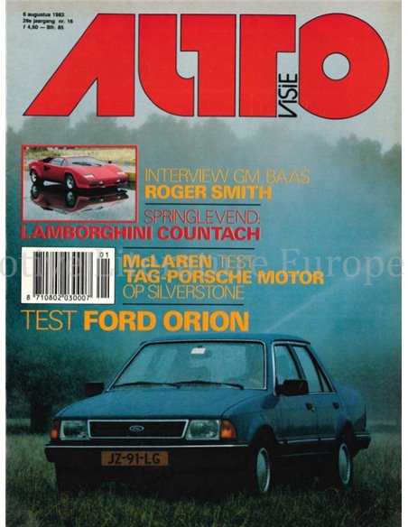 1983 AUTOVISIE MAGAZIN 16 NIEDERLÄNDISCH