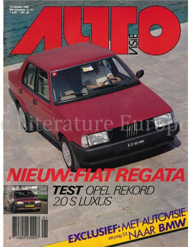 1983 AUTOVISIE MAGAZINE 21 NEDERLANDS