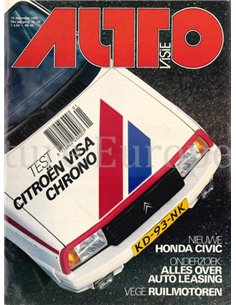 1983 AUTOVISIE MAGAZINE 25 NEDERLANDS