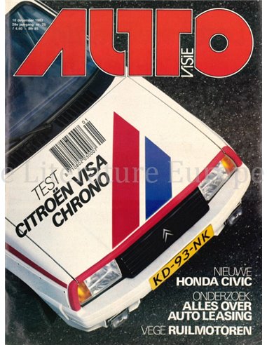 1983 AUTOVISIE MAGAZIN 25 NIEDERLÄNDISCH