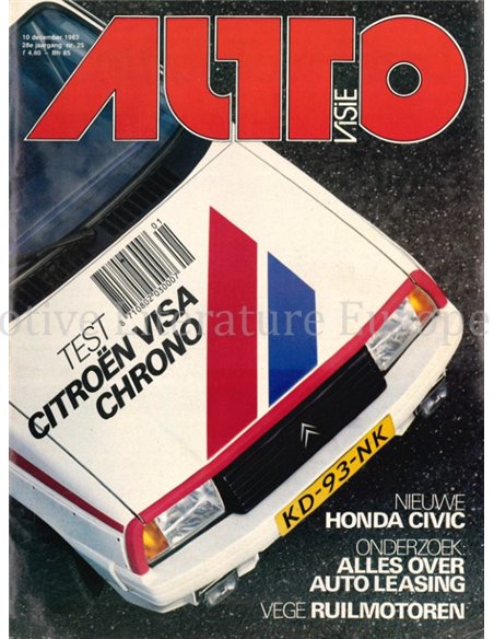 1983 AUTOVISIE MAGAZINE 25 DUTCH