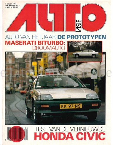 1984 AUTOVISIE MAGAZINE 01 NEDERLANDS