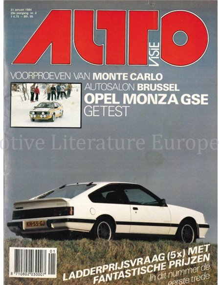 1984 AUTOVISIE MAGAZINE 02 NEDERLANDS