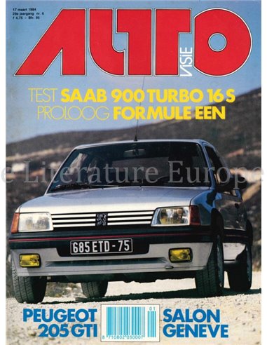 1984 AUTOVISIE MAGAZIN 06 NIEDERLÄNDISCH