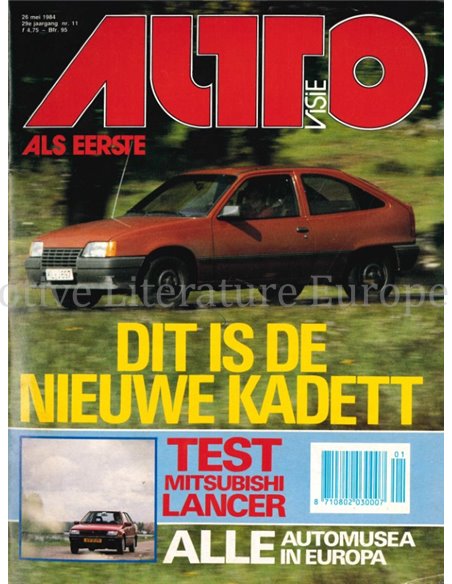 1984 AUTOVISIE MAGAZIN 11 NIEDERLÄNDISCH