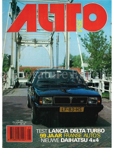 1984 AUTOVISIE MAGAZIN 14 NIEDERLÄNDISCH