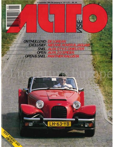 1984 AUTOVISIE MAGAZINE 19 NEDERLANDS