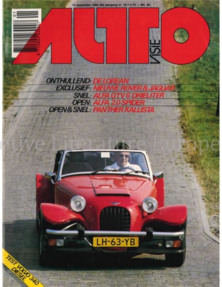 1984 AUTOVISIE MAGAZINE 19 DUTCH