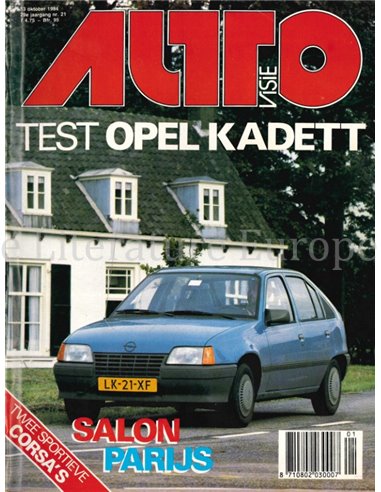 1984 AUTOVISIE MAGAZINE 21 NEDERLANDS