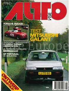 1984 AUTOVISIE MAGAZINE 22 DUTCH