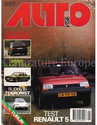 1984 AUTOVISIE MAGAZINE 24 NEDERLANDS