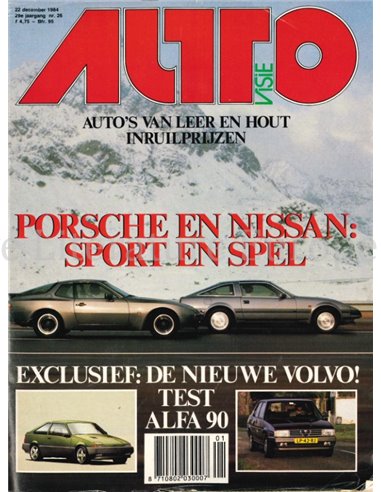 1984 AUTOVISIE MAGAZINE 26 NEDERLANDS