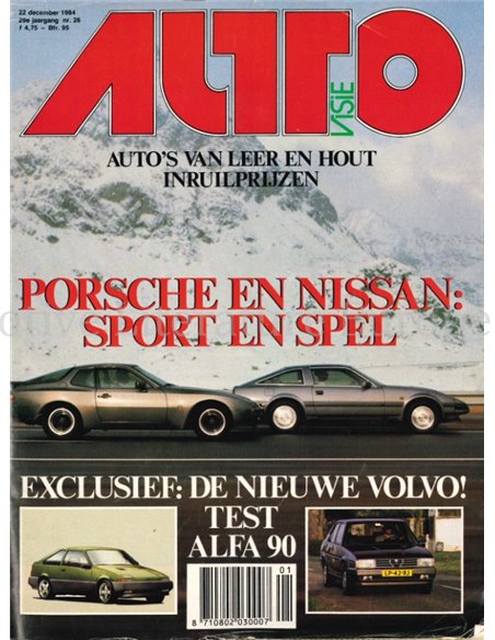 1984 AUTOVISIE MAGAZINE 26 NEDERLANDS