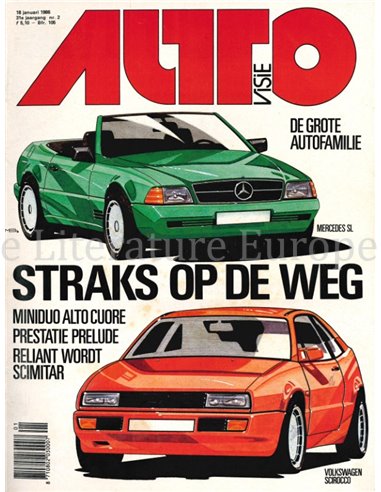 1986 AUTOVISIE MAGAZINE 02 NEDERLANDS