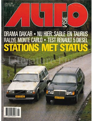 1986 AUTOVISIE MAGAZINE 03 NEDERLANDS
