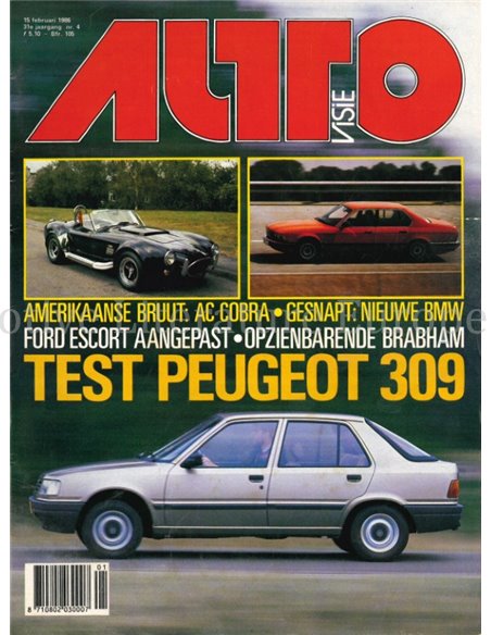 1986 AUTOVISIE MAGAZINE 04 NEDERLANDS