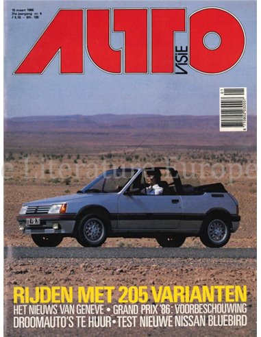1986 AUTOVISIE MAGAZINE 06 NEDERLANDS