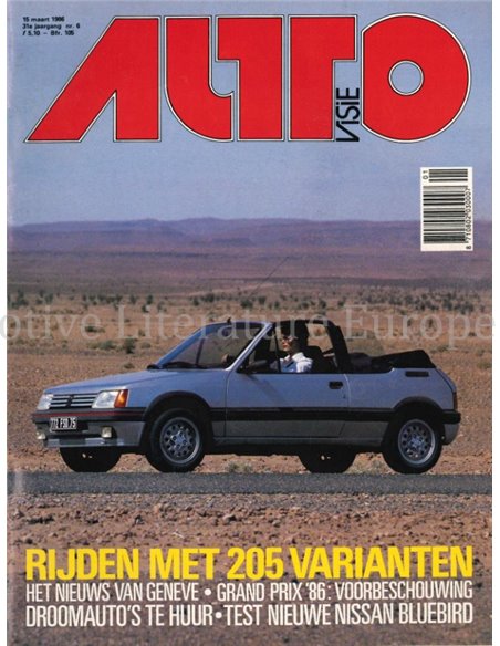 1986 AUTOVISIE MAGAZIN 06 NIEDERLÄNDISCH