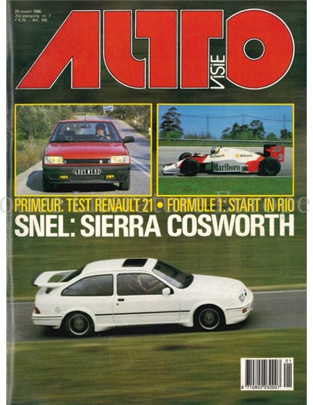 1986 AUTOVISIE MAGAZINE 07 NEDERLANDS